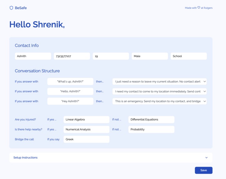 BeSafe – screenshot 4