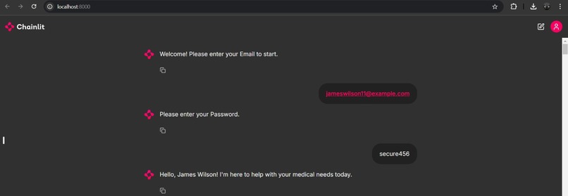 MultiAgentHealthCareAssistant – screenshot 2