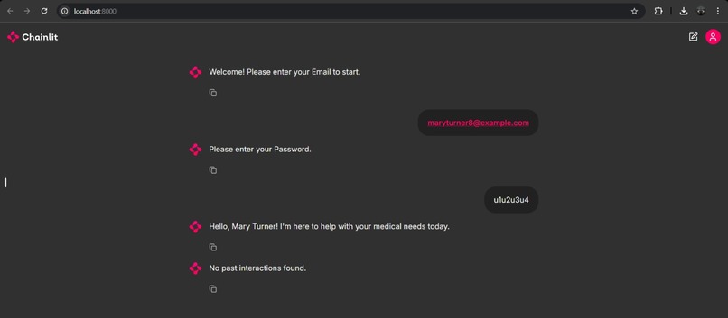 MultiAgentHealthCareAssistant – screenshot 3