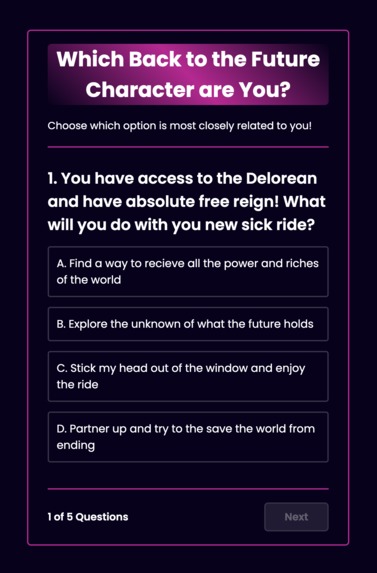 Which Back to the Future Character are You? – screenshot 3