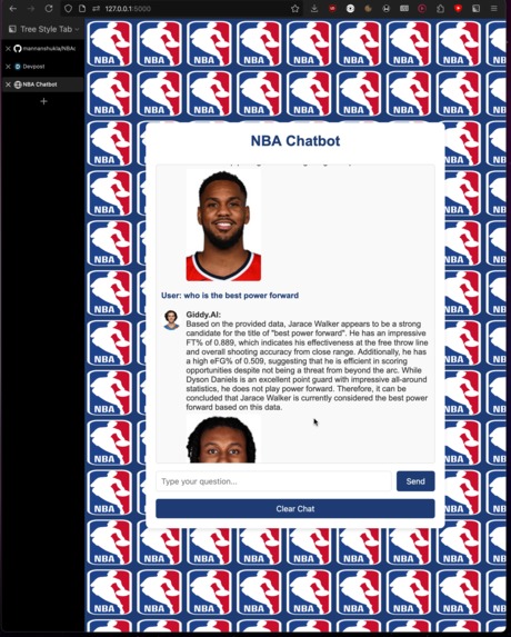 NBA Chatbot – screenshot 1