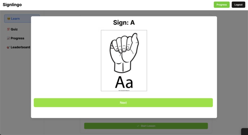 Signlingo – screenshot 2