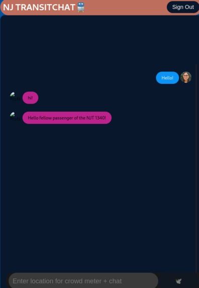 TransitChat – screenshot 1