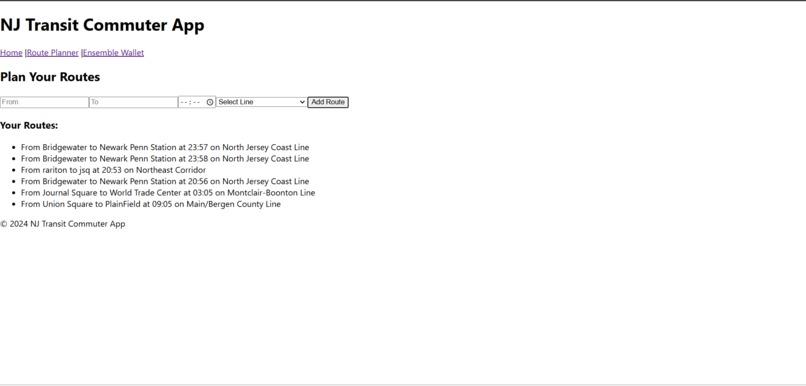 Ensemble NJ Transit Commuter App – screenshot 3
