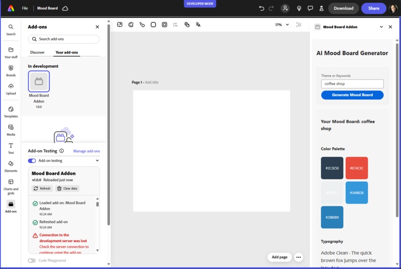 AI-Powered Mood Board Add-On – screenshot 2