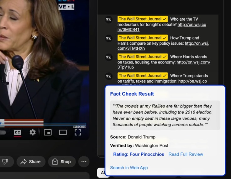 FactCheckr – screenshot 1