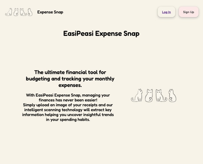 EasiPeasi Expense Snap – screenshot 1