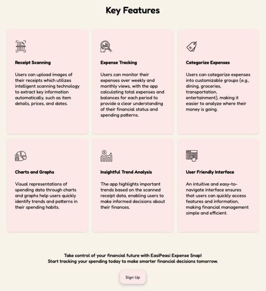 EasiPeasi Expense Snap – screenshot 2