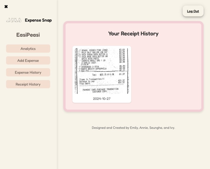 EasiPeasi Expense Snap – screenshot 5