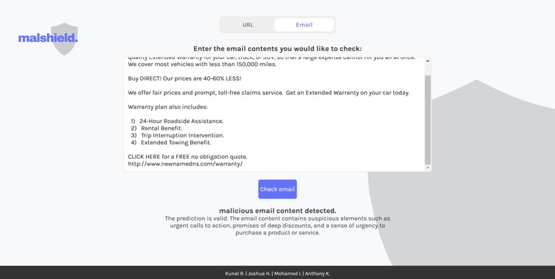 malshield. – screenshot 2