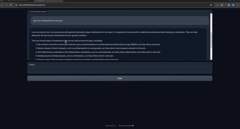 Personal Health Assistant – screenshot 2