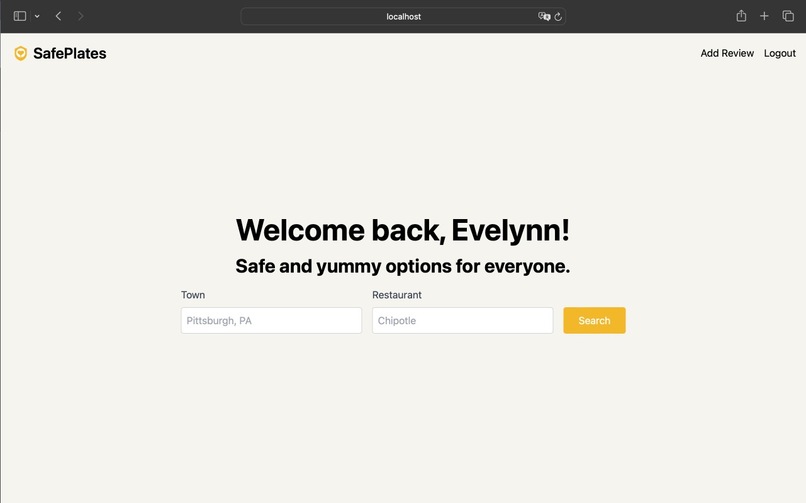 SafePlates – screenshot 1