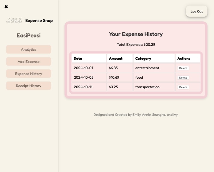 EasiPeasi Expense Snap – screenshot 4