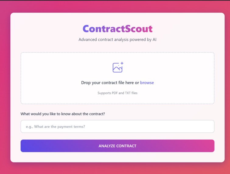 ContractScout – screenshot 1