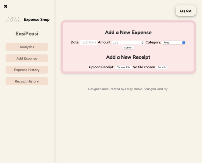 EasiPeasi Expense Snap – screenshot 3