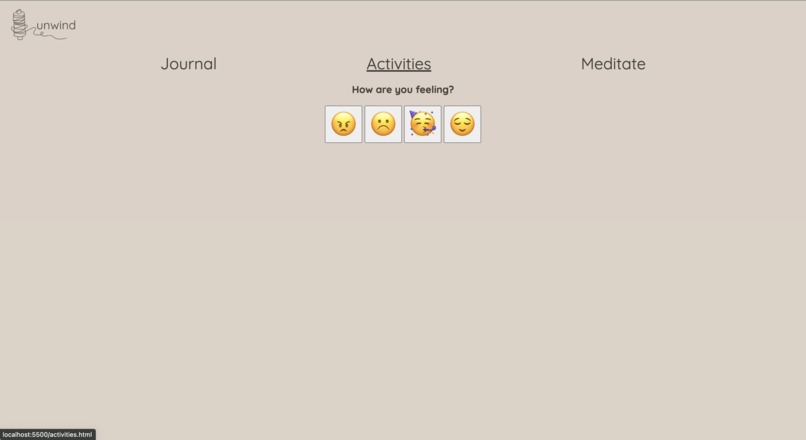 unwind – screenshot 2
