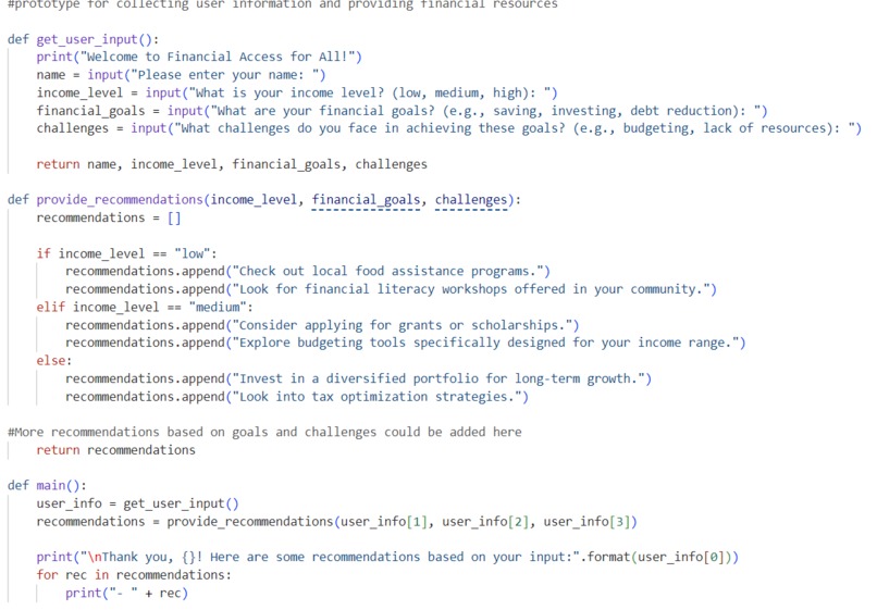 Financial Access for All – screenshot 1
