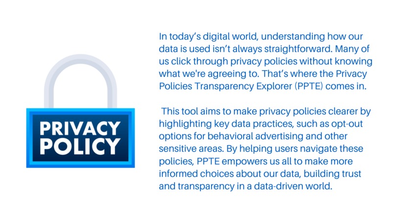 PPTE (Privacy Policy Transparency Explorer – screenshot 2