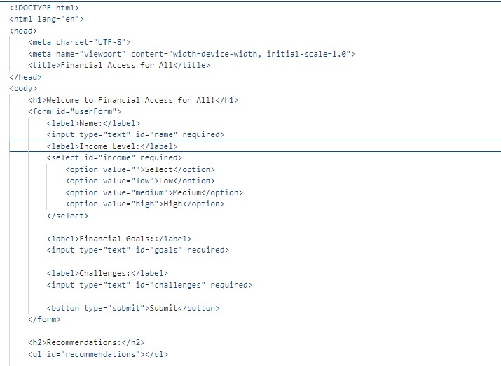 Financial Access for All – screenshot 2