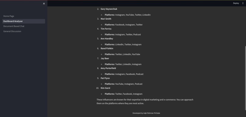 NicheGenius: AI-Driven Influencer Insights – screenshot 1