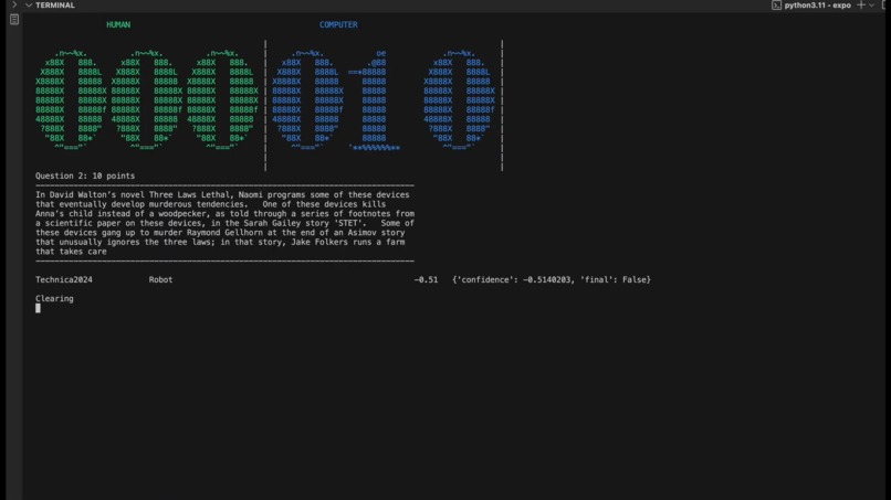 QA Calibration: AIs knowing when they're right (and wrong)  – screenshot 1