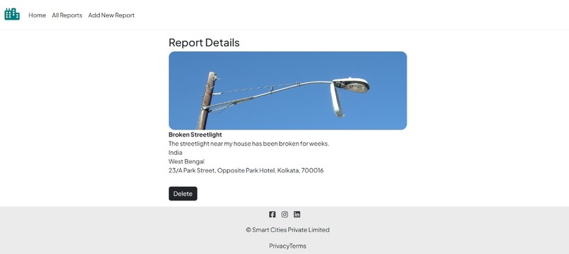 Citizen  Engagement and Feedback Platform for  Smart Cities – screenshot 2