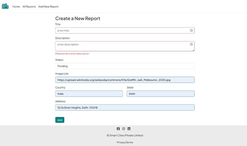 Citizen  Engagement and Feedback Platform for  Smart Cities – screenshot 3