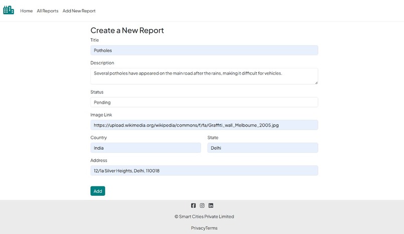 Citizen  Engagement and Feedback Platform for  Smart Cities – screenshot 4