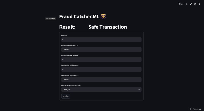 Fraudcatcher.ml – screenshot 2