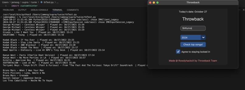 Throwback – screenshot 2