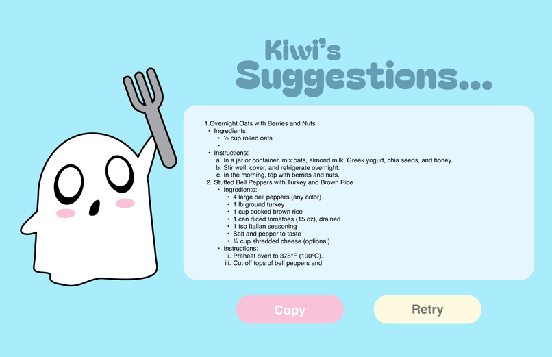 Kiwi Bot (Web App) – screenshot 3