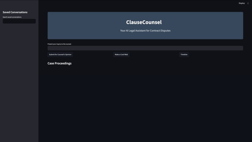ClauseCounsel - AI Legal Assistant – screenshot 2