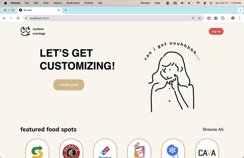 CustomCravings – screenshot 1