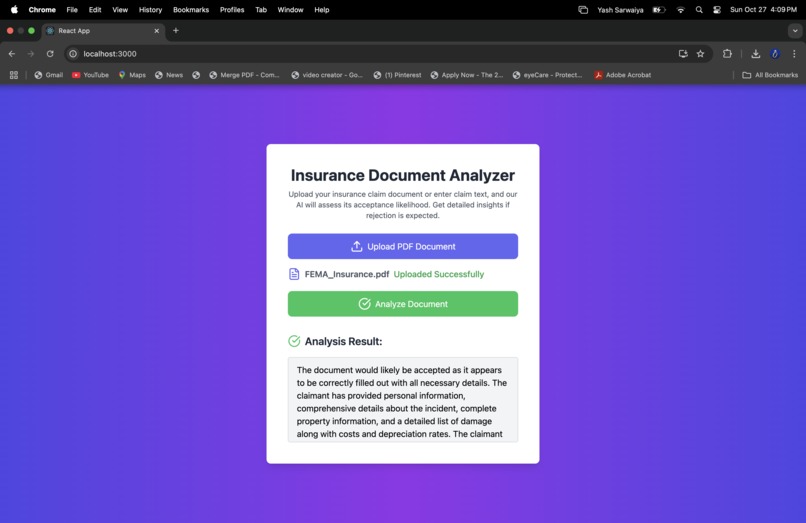 ClaimGuard: AI-Powered Insurance Claim Validator – screenshot 1