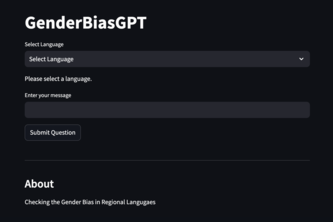 GenderBiasGPT for Regional Languages