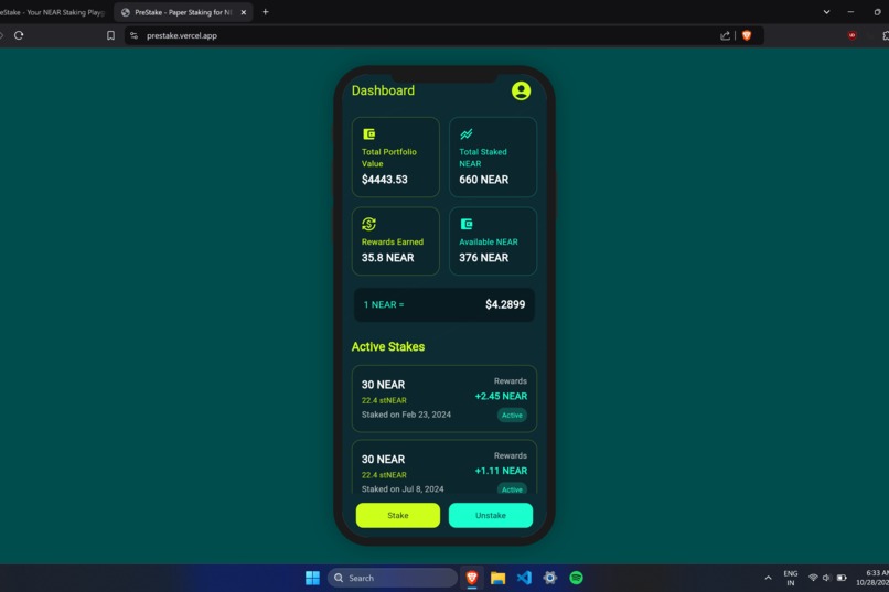 PreStake – screenshot 5