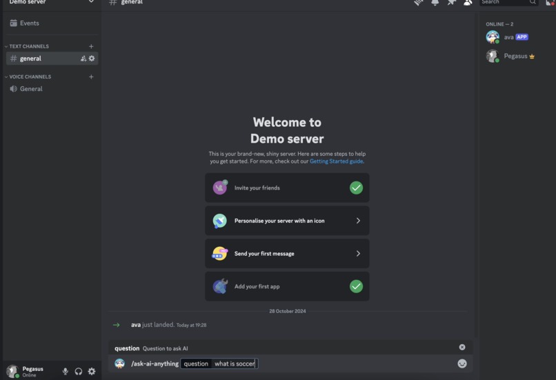 PandaBot – screenshot 1