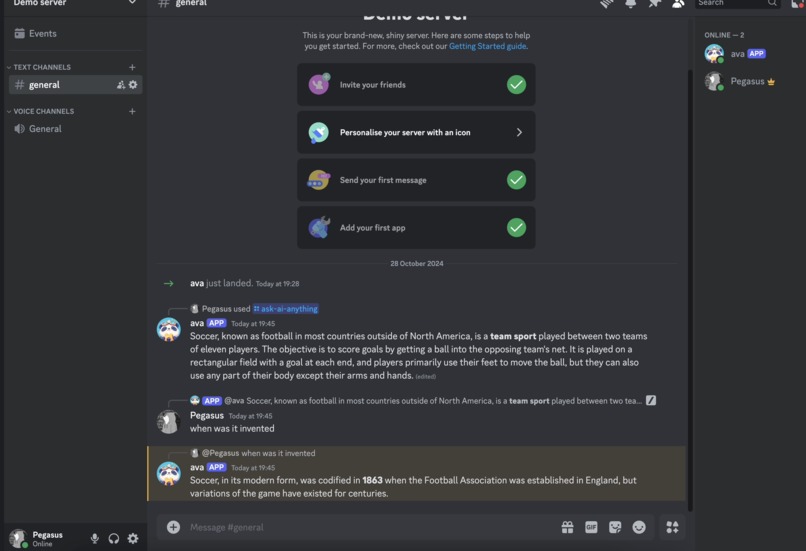 PandaBot – screenshot 2