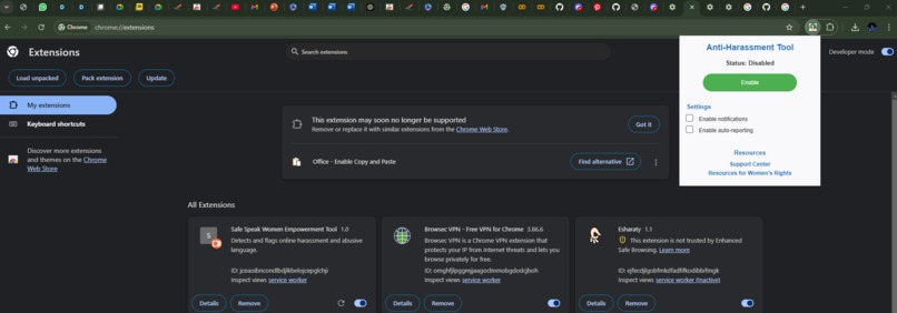 Safe Speak Tool For Women  Across the GLOBE – screenshot 1