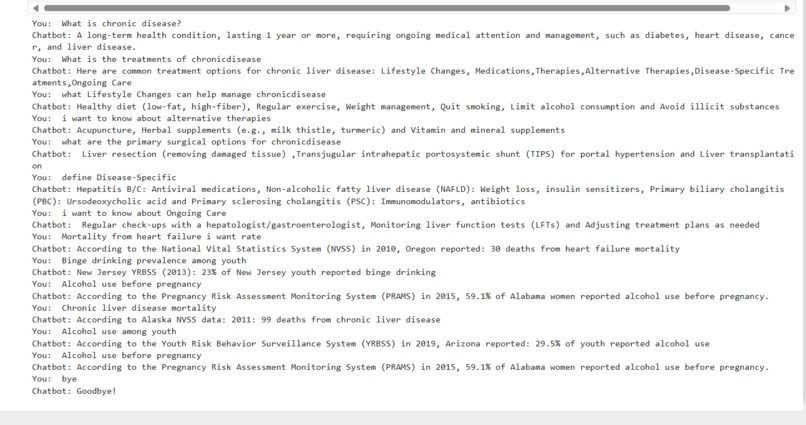 Chronic Disease Chatbot And Analysis – screenshot 2