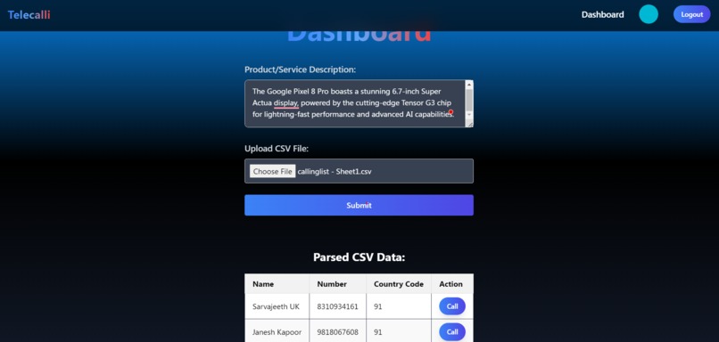 Telecalli: GenAI-based Voice Calling  Service Assistant – screenshot 2