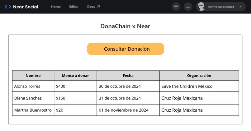 DonaChain x Near – screenshot 3