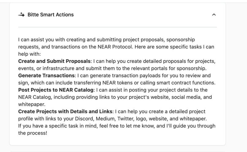 Project and Proposal Gateway Agent – screenshot 1