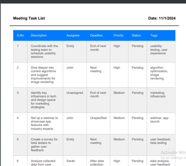 Pinpoint AI - Your Meeting Task Assistant – screenshot 5