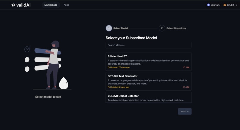 validAI – screenshot 2