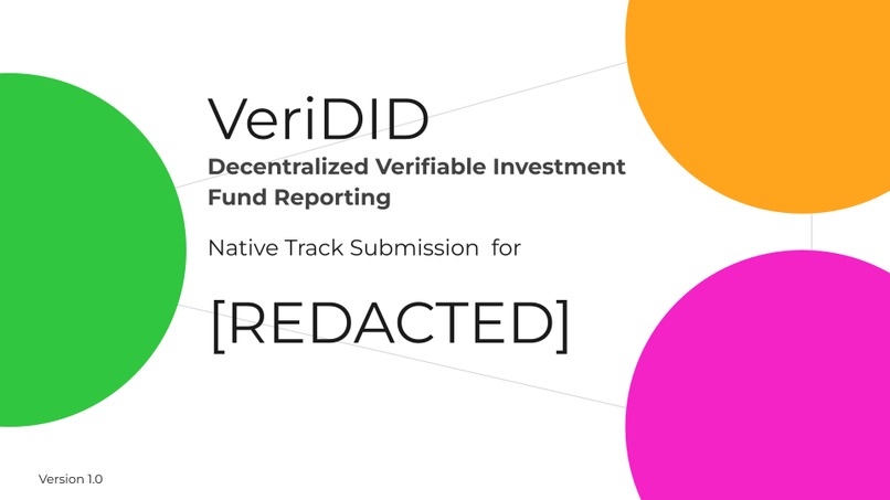 Decentralized Verifiable Investment Fund Reporting – screenshot 1