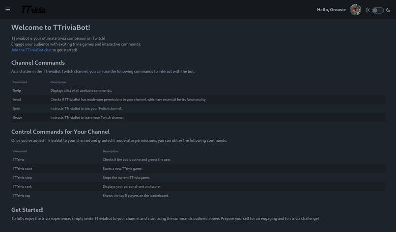 TTrivia – screenshot 1