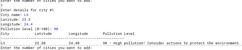 PollutionMap – screenshot 1