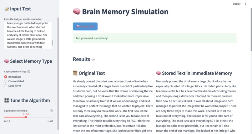 Brain Memory Simulation | Devpost