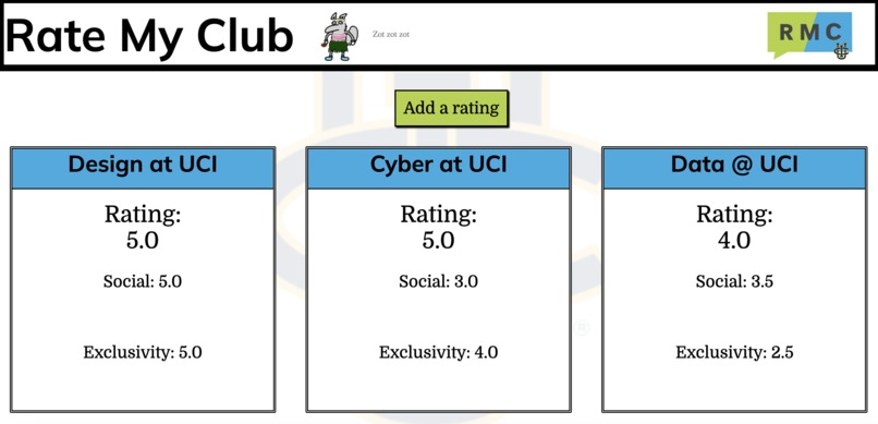Rate My Club – screenshot 1